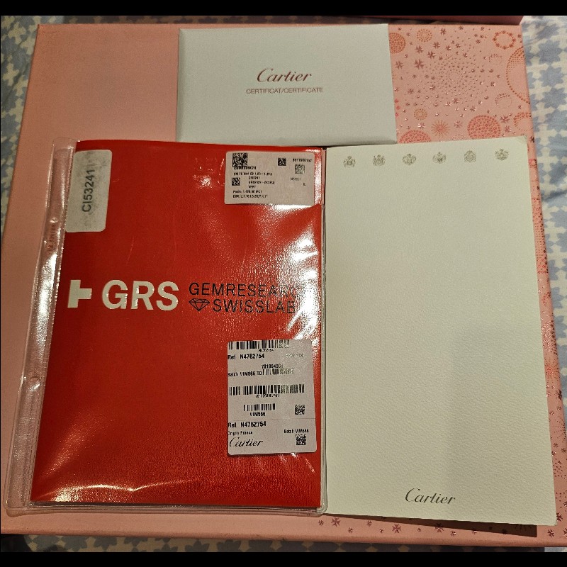 Cartier 祖母綠1. 42ct無油戒指-8