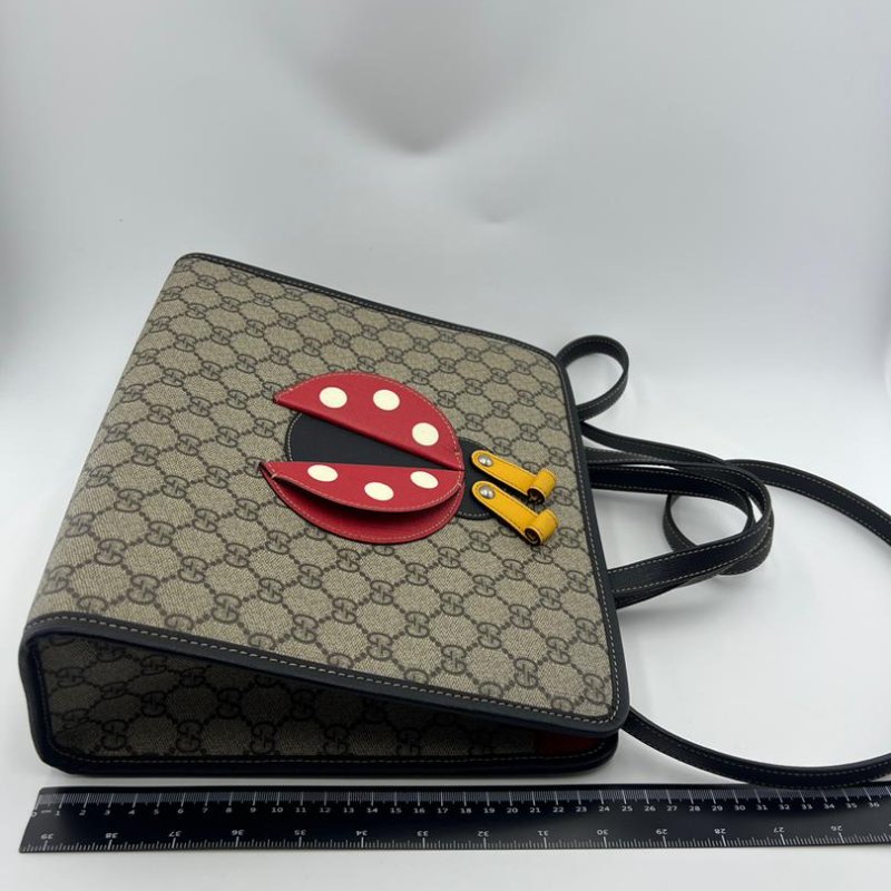 古馳 經典老花帆布手提托特包-1