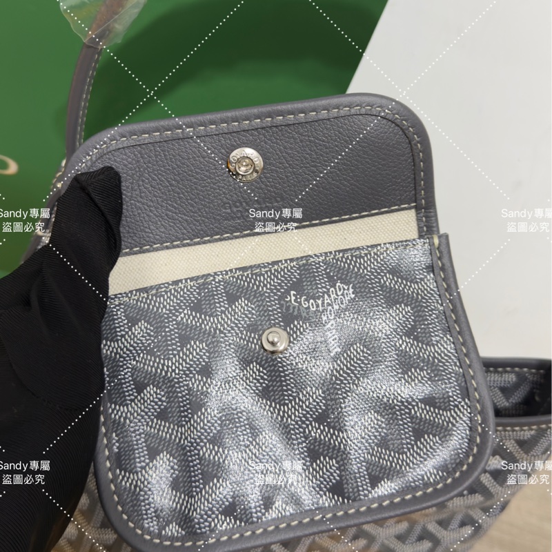 Goyard mini hobo 灰色 全新全配-11