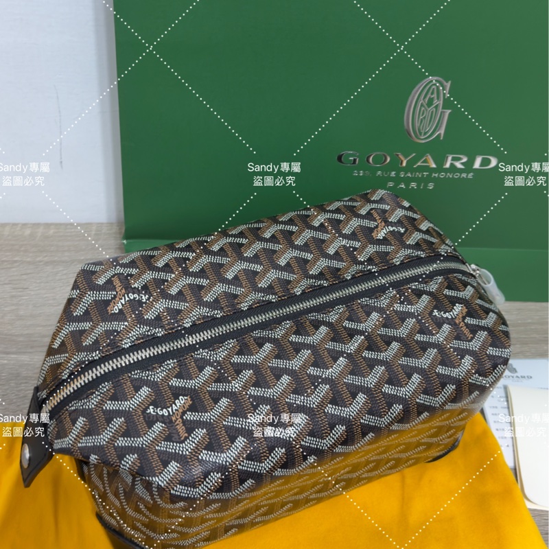 Goyard 洗漱包 飯盒包 黑色 全新全配  （可搭肩帶自行改造包）-2