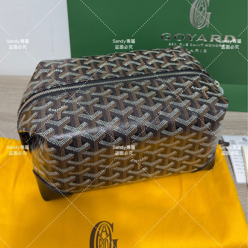 Goyard 洗漱包 飯盒包 黑色 全新全配  （可搭肩帶自行改造包）-10