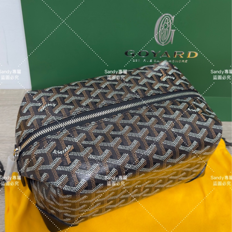 Goyard 洗漱包 飯盒包 黑色 全新全配  （可搭肩帶自行改造包）-18