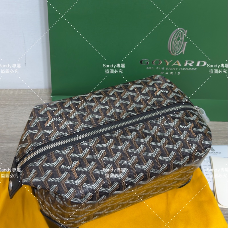 Goyard 洗漱包 飯盒包 黑色 全新全配  （可搭肩帶自行改造包）-19