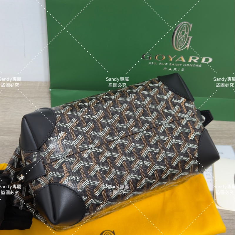 Goyard 洗漱包 飯盒包 黑色 全新全配  （可搭肩帶自行改造包）-20