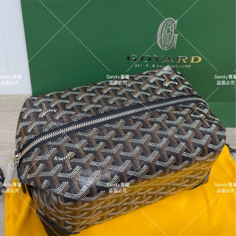 Goyard 洗漱包 飯盒包 黑色 全新全配  （可搭肩帶自行改造包）-42