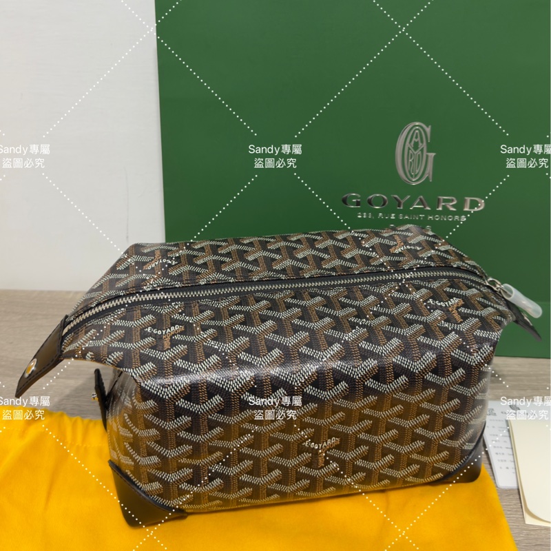 Goyard 洗漱包 飯盒包 黑色 全新全配  （可搭肩帶自行改造包）-50