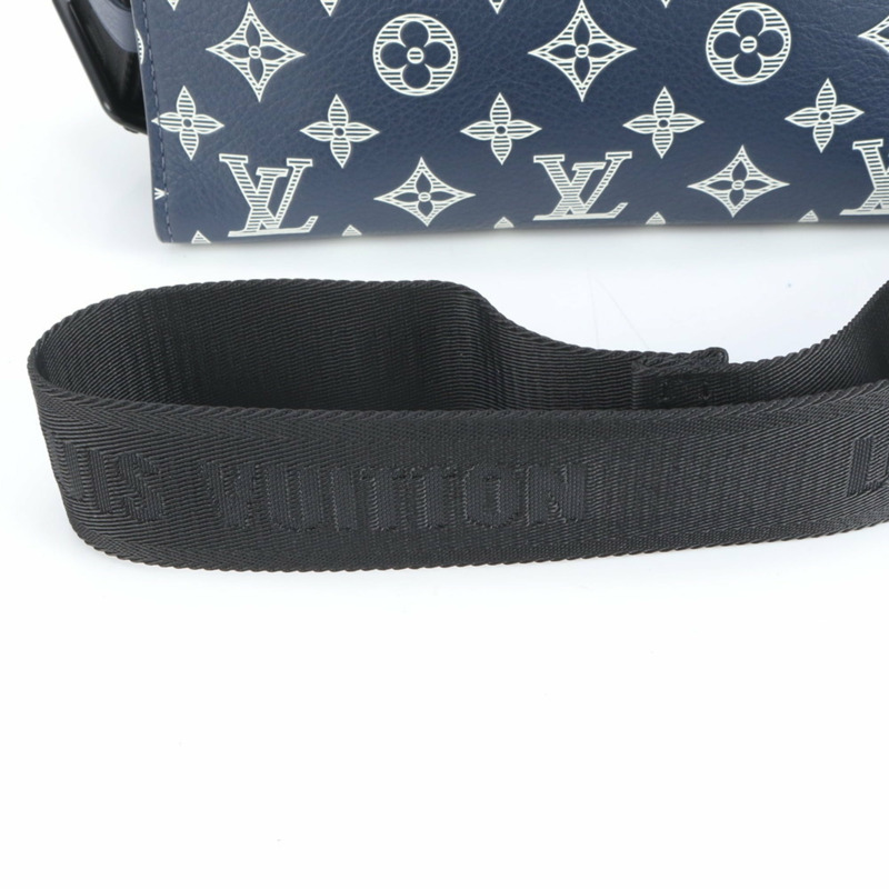 路易威登 Monogram Shadow Gaston 男士穿戴式皮夾 M83384 皮革肩背包-1