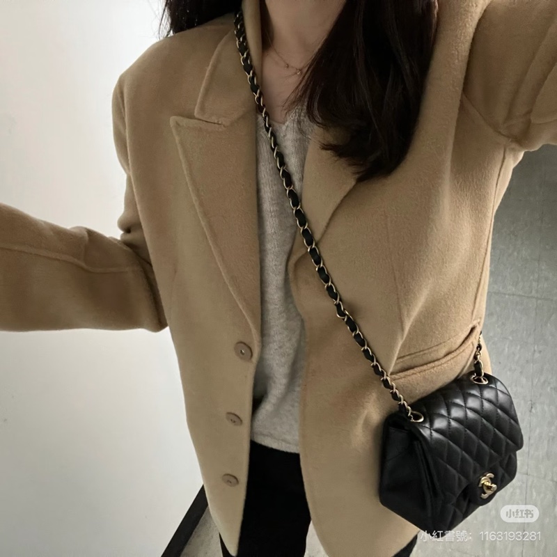 香奈兒 Chanel 方胖 荔枝牛皮 黑銀-3