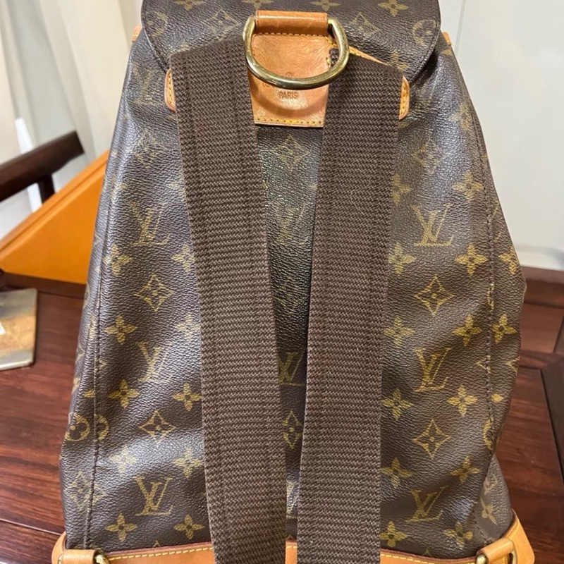 Lv 中古老花大號雙肩包-1