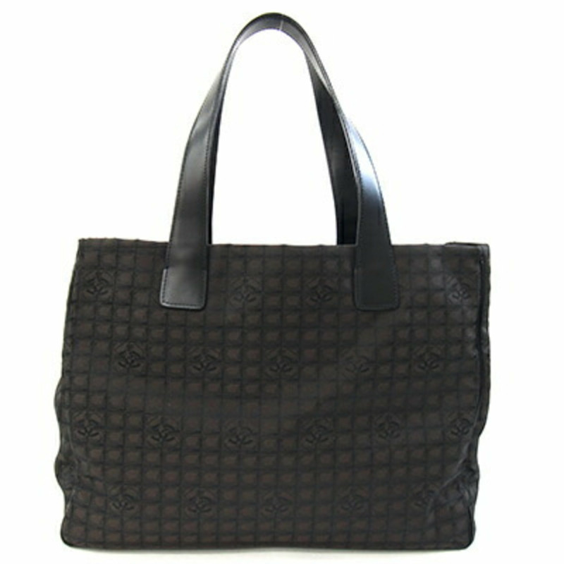 香奈兒新款旅行系列手袋 A26156 棕色尼龍帆布皮革肩背包（女款）-1