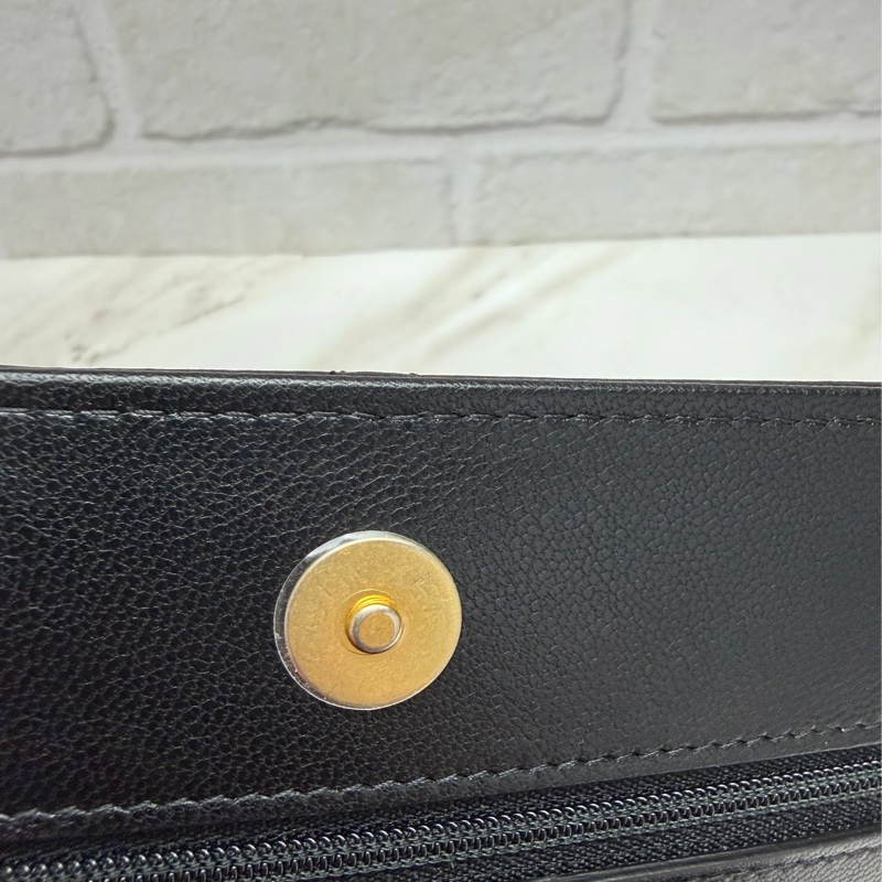 香奈兒 Chanel 19 bag woc 黑金-14