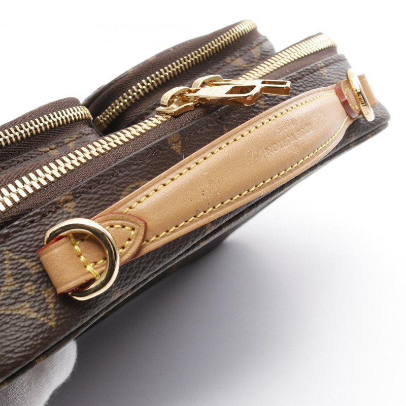 路易威登多功能斜背包,塗層帆布和皮革材質,飾有Monogram圖案,棕色,M80446-5