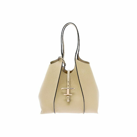 TODS 經典小號購物手提包 米色 XBWTSBA0200 Q8E C600