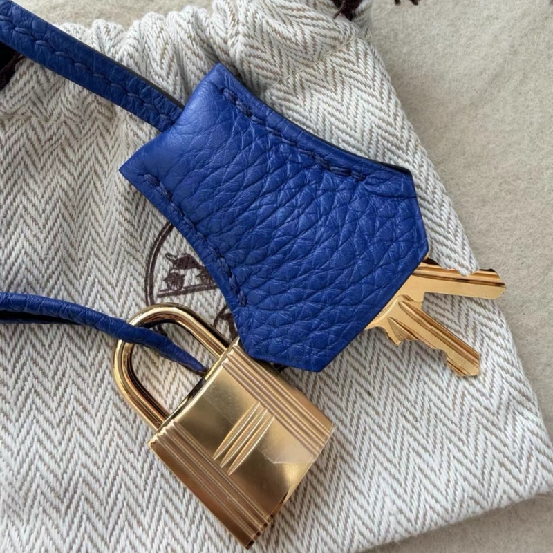 愛馬仕Kelly35 電光藍金扣togo皮 框O-6