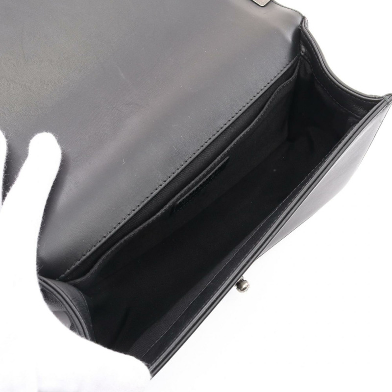 香奈兒 Boy Chanel 單肩包,皮革和織物材質,女士,黑白配色,A67086-2