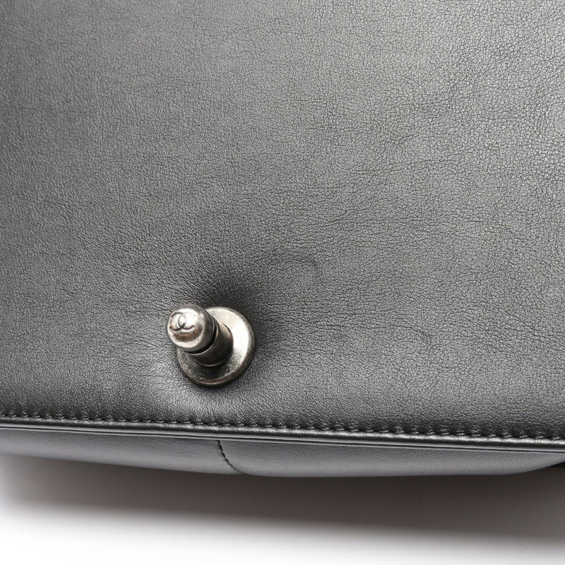 香奈兒 Boy Chanel 單肩包,皮革和織物材質,女士,黑白配色,A67086-10