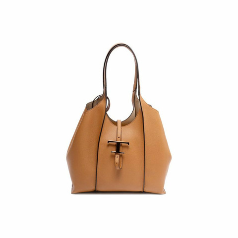 TODS 經典小號購物手提包 棕色 Q8E S410