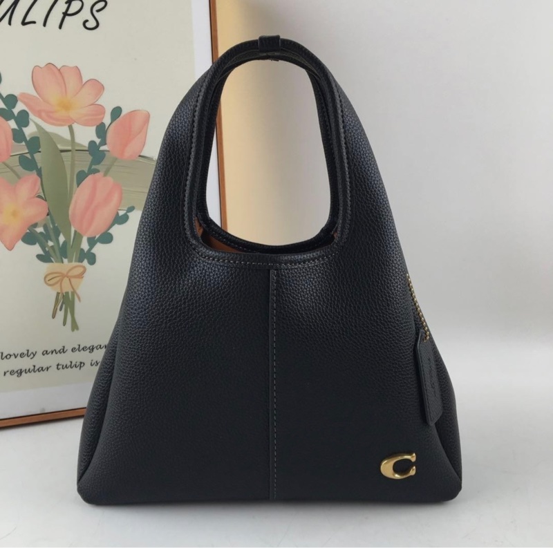 Coach Lana Shoulder Bag 23 Black CM545 Handbag Crossbody Diagonal Leather-5