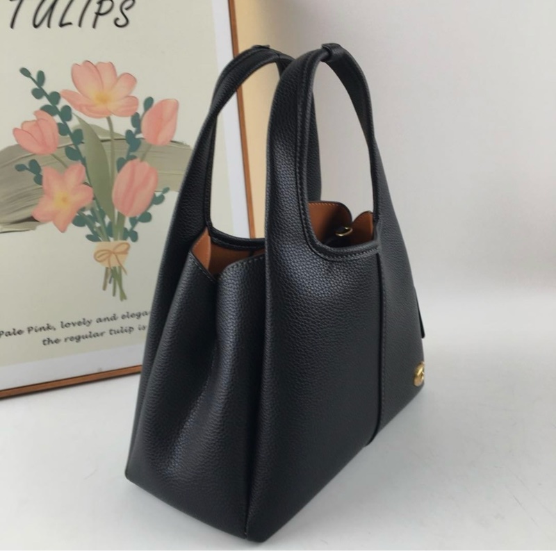 Coach Lana Shoulder Bag 23 Black CM545 Handbag Crossbody Diagonal Leather-11