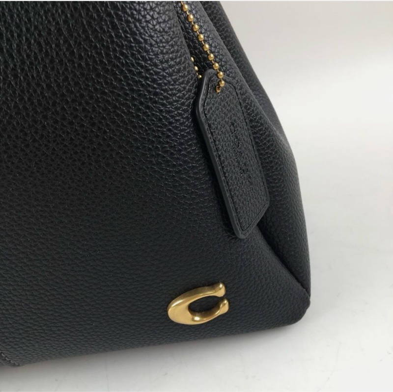 Coach Lana Shoulder Bag 23 Black CM545 Handbag Crossbody Diagonal Leather-13