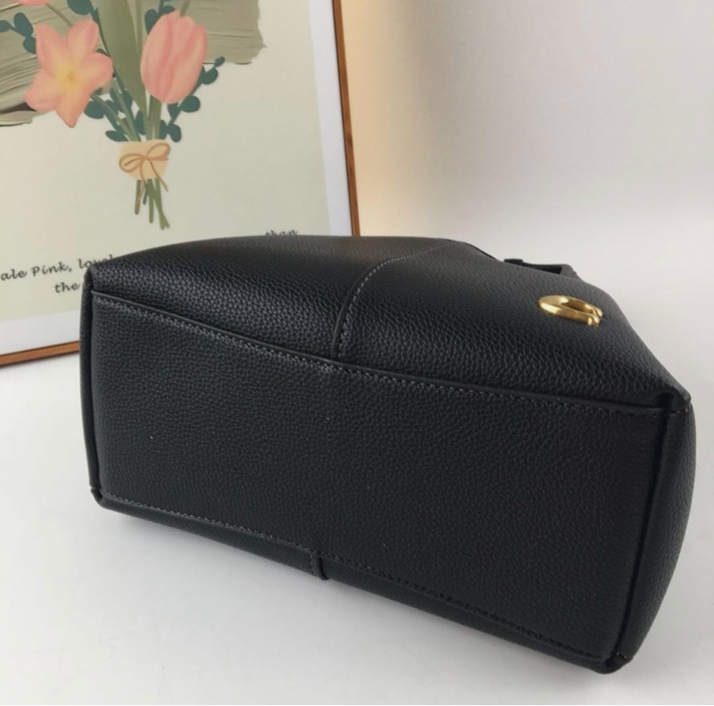 Coach Lana Shoulder Bag 23 Black CM545 Handbag Crossbody Diagonal Leather-14