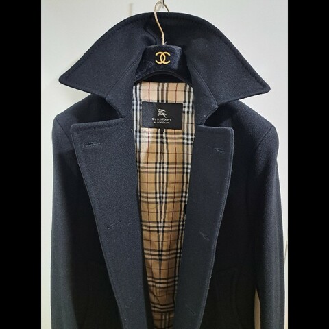 極美品／Burberry 男神大衣／羊毛+羊絨