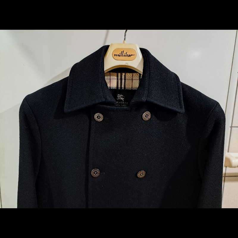 極美品/Burberry 男神大衣/羊毛+羊絨-2