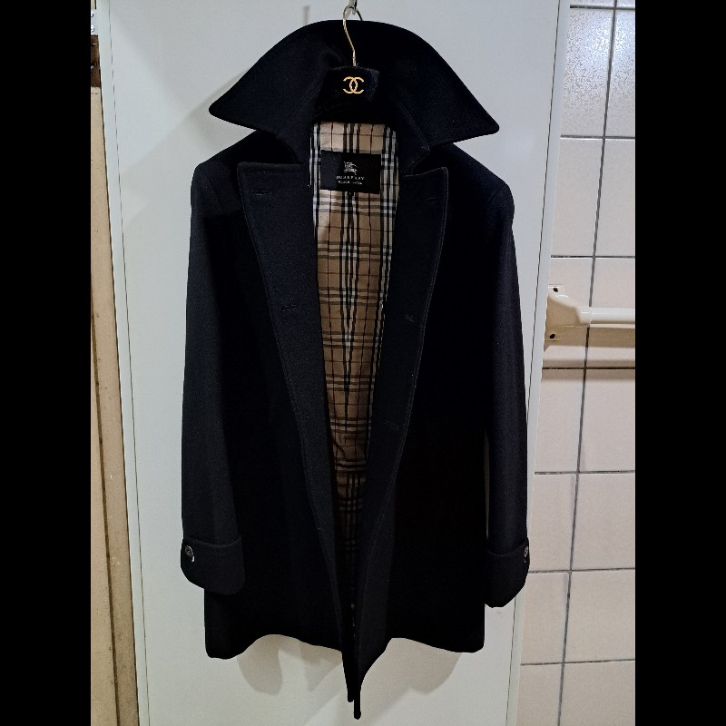 極美品/Burberry 男神大衣/羊毛+羊絨-6