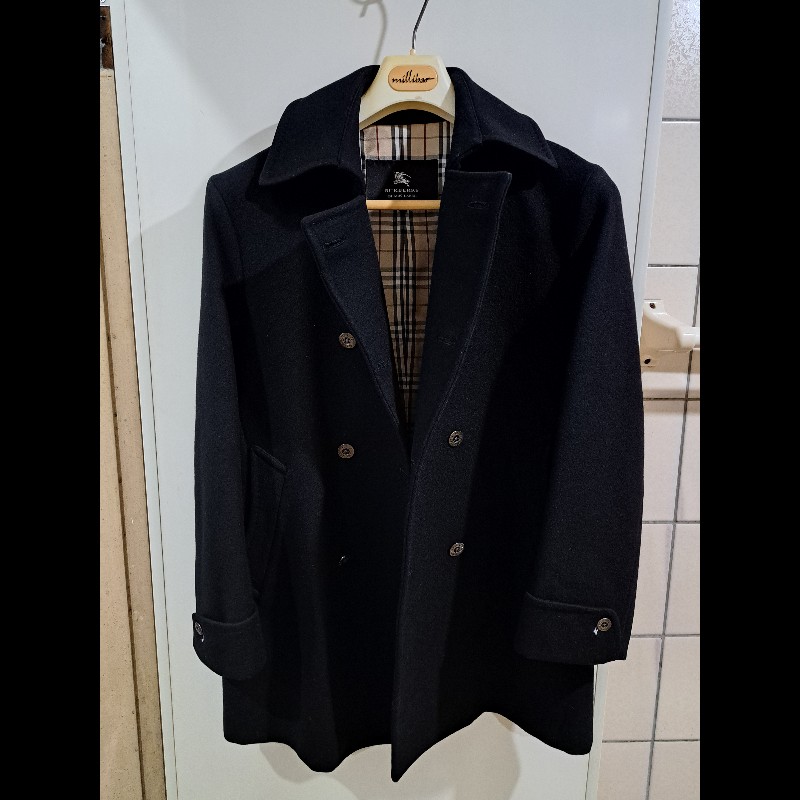 極美品/Burberry 男神大衣/羊毛+羊絨-7