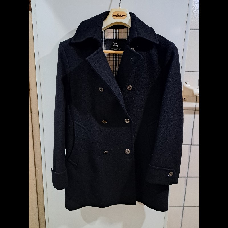 極美品/Burberry 男神大衣/羊毛+羊絨-8