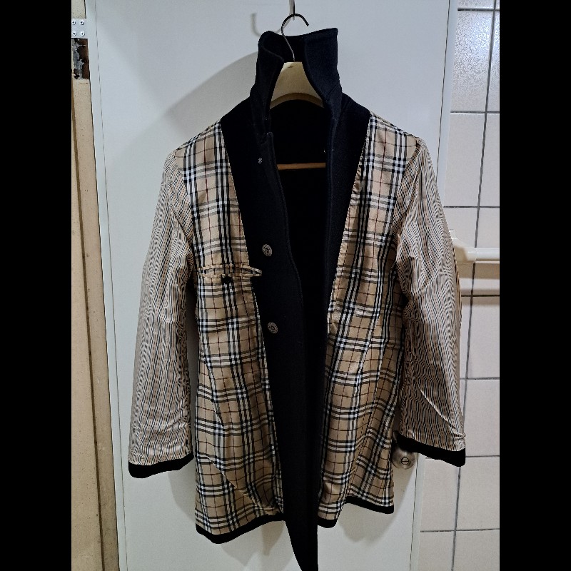 極美品/Burberry 男神大衣/羊毛+羊絨-14