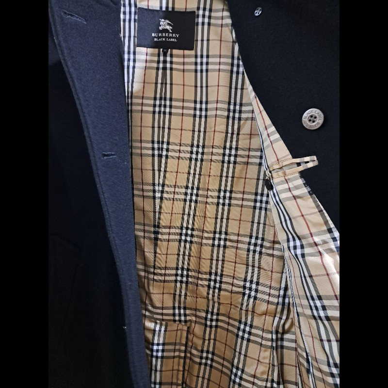極美品/Burberry 男神大衣/羊毛+羊絨-15