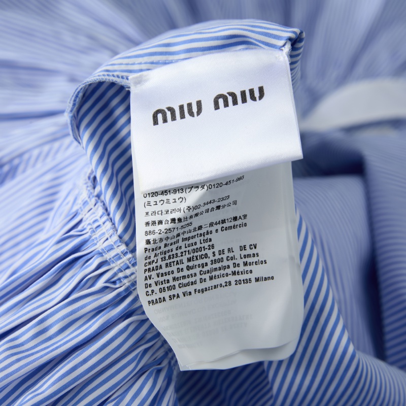 ❤️MIU MIU 千金風 藍色連衣裙-10