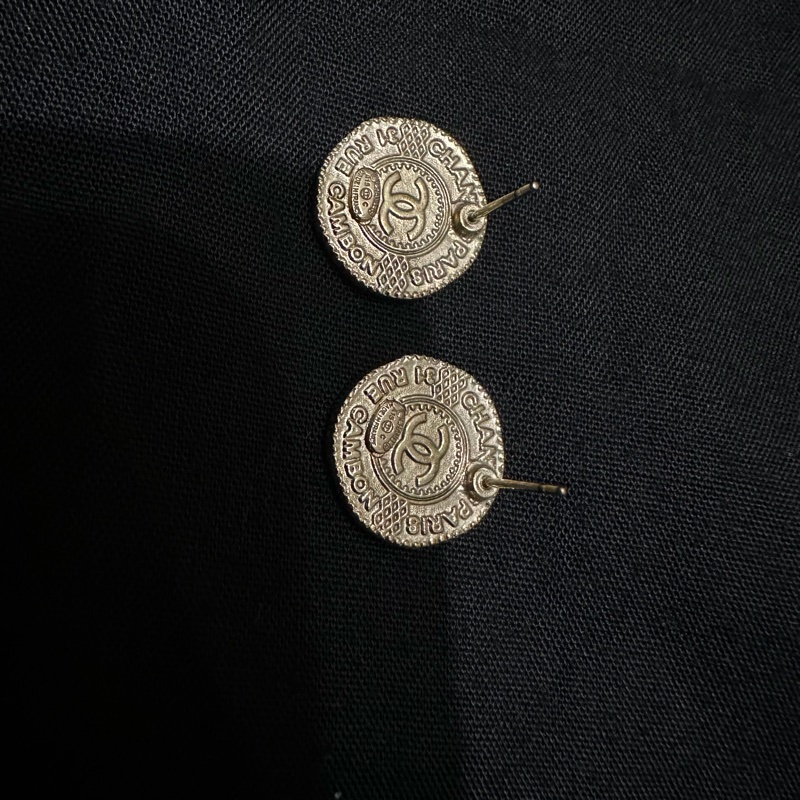 CHANEL 仿舊錢幣耳環-4