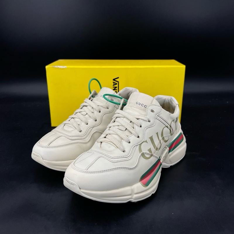 95新GUCCI古馳 Rhyton 象牙白 碼數 37.5 無附件-0