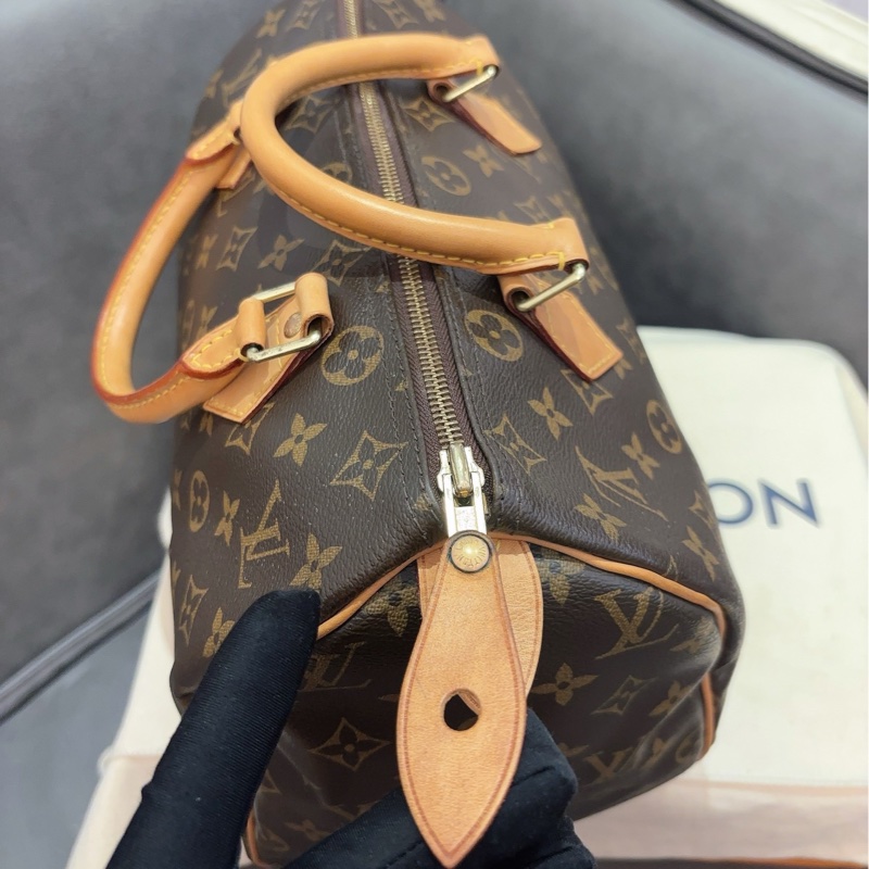 LV路易威登經典老花Speedy 30手提包-7