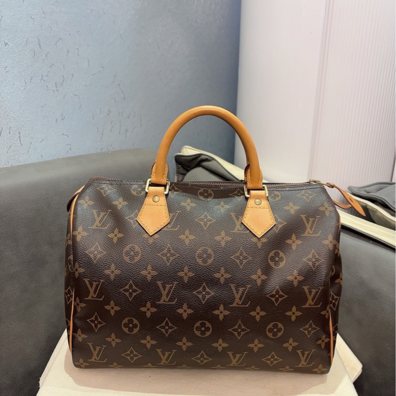 LV路易威登經典老花Speedy 30手提包-10