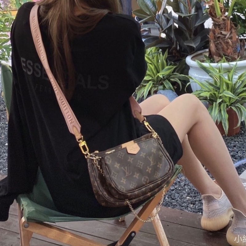 百搭日常款✨Lv路易威登老花五合一組合包手提包單肩斜挎包-2