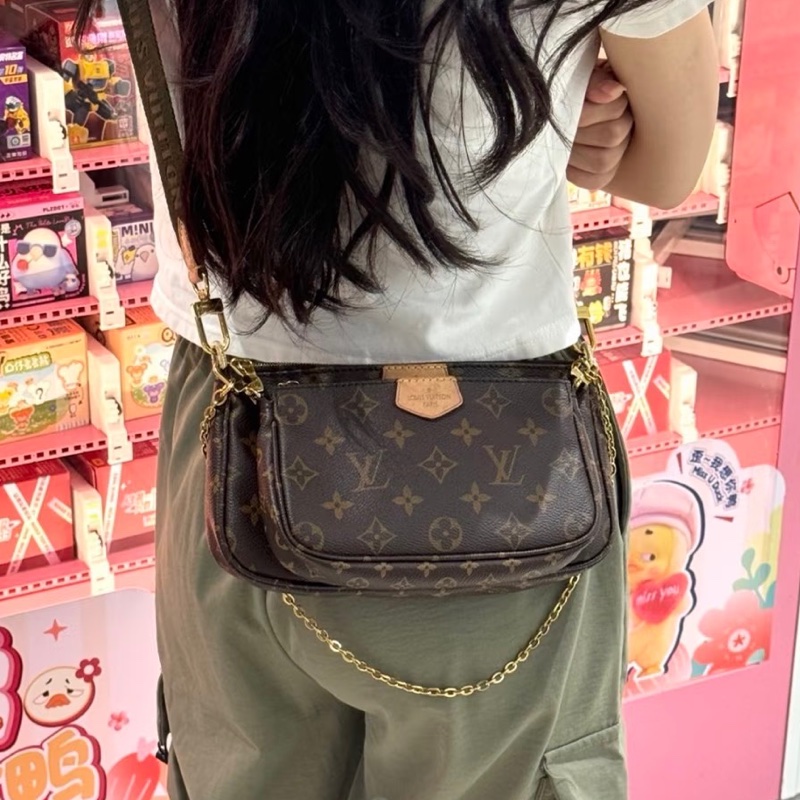 百搭日常款✨Lv路易威登老花五合一組合包手提包單肩斜挎包-4