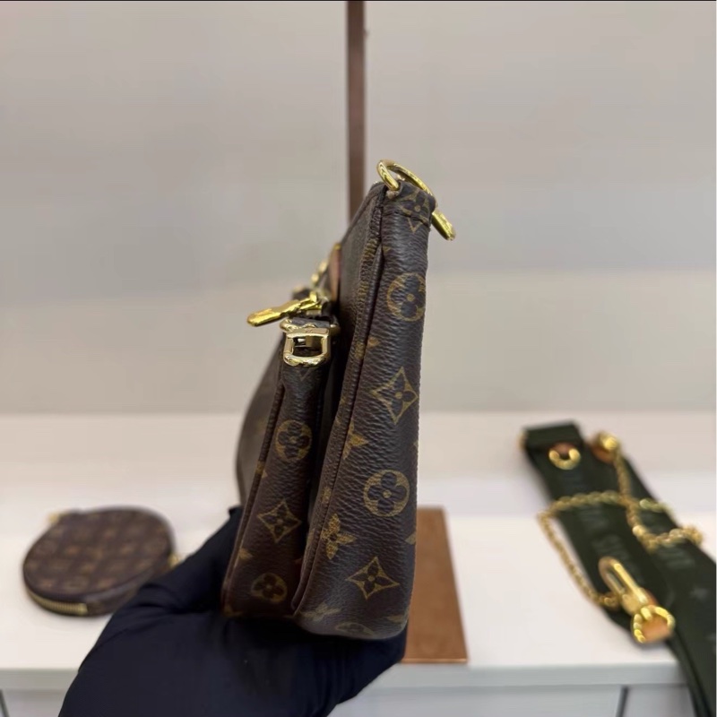 百搭日常款✨Lv路易威登老花五合一組合包手提包單肩斜挎包-9