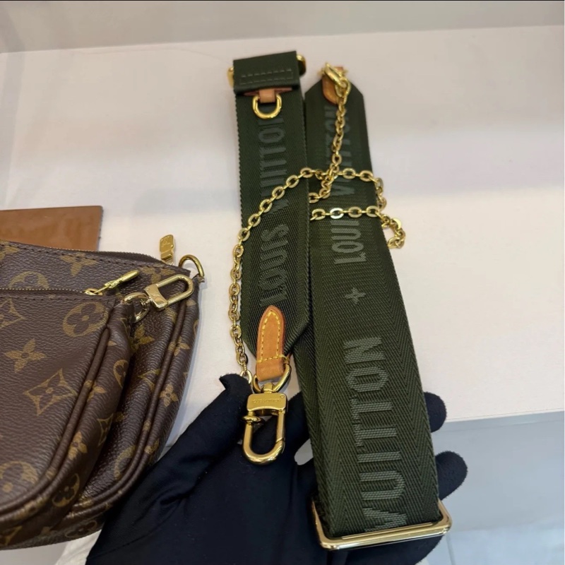 百搭日常款✨Lv路易威登老花五合一組合包手提包單肩斜挎包-11