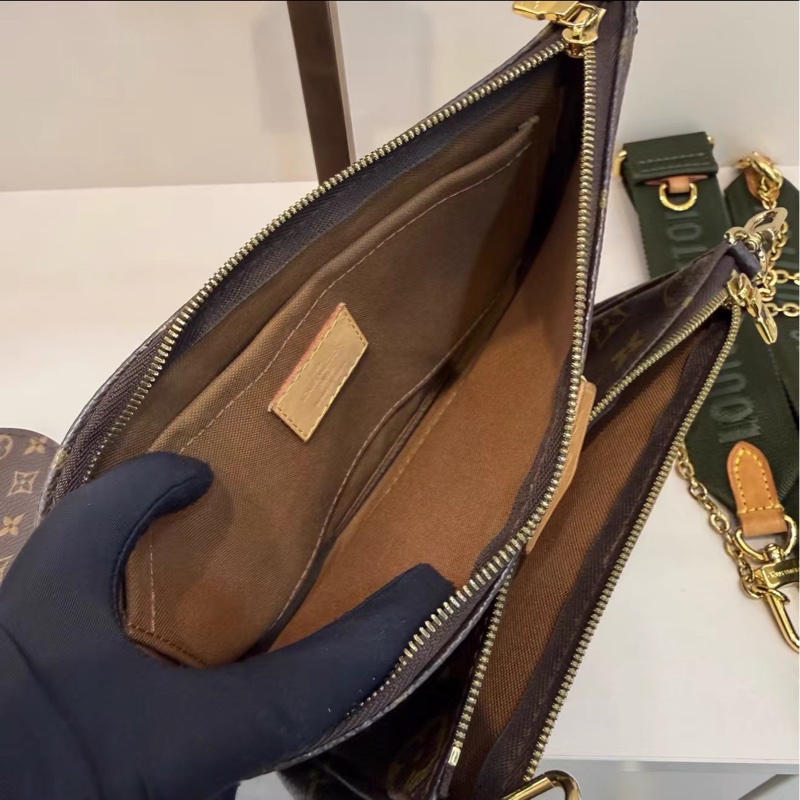 百搭日常款✨Lv路易威登老花五合一組合包手提包單肩斜挎包-14