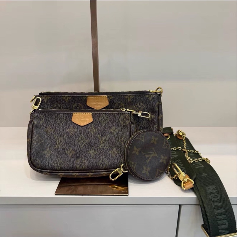 百搭日常款✨Lv路易威登老花五合一組合包手提包單肩斜挎包-2