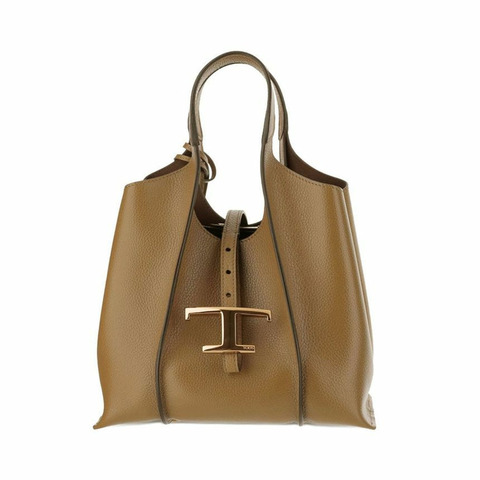 TODS Timeless 迷你購物斜背包 棕色 XBWTSBA9100 XSO S411