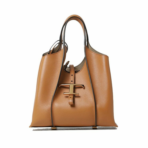 TODS Timeless 迷你購物斜背包 棕色 XBWTSBA9100 Q8E S410