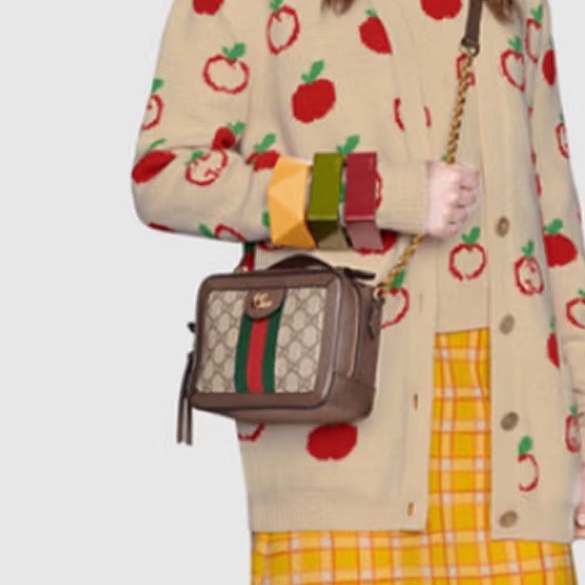 實用百搭款❤️‍🔥99新🆕Gucci古馳Ophidia老花盒子包相機包手提斜挎包-3