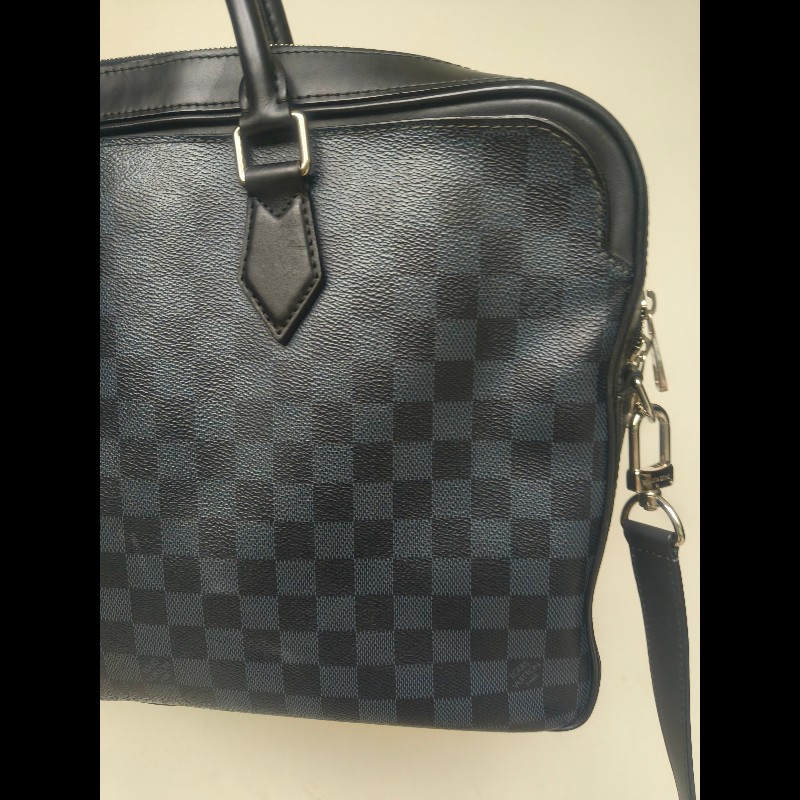 【LV👜全品項限時降價‼️】【8成新】㊣✨Louis Vuitton✨（附防塵袋）路易威登 N44000 LV 棋盤格 兩用 商務 手提包 公事包 上班包 電腦包 文件包 肩背包/二手精品/二手包/保證正品🌳二手樹屋🌳-17
