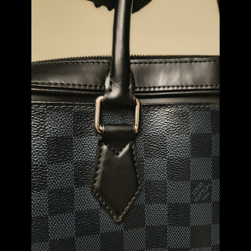 【LV👜全品項限時降價‼️】【8成新】㊣✨Louis Vuitton✨（附防塵袋）路易威登 N44000 LV 棋盤格 兩用 商務 手提包 公事包 上班包 電腦包 文件包 肩背包/二手精品/二手包/保證正品🌳二手樹屋🌳-18