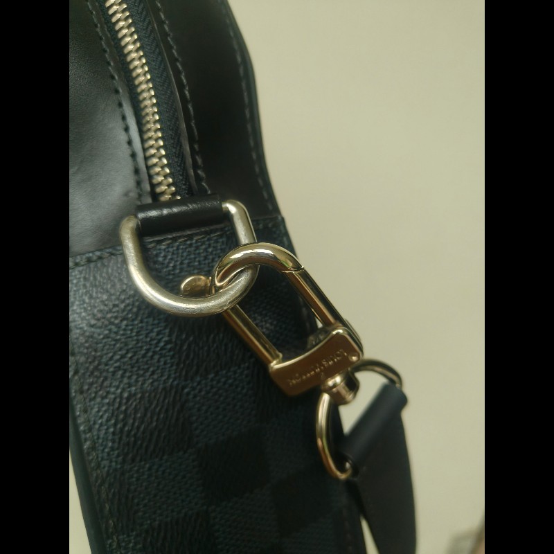 【LV👜全品項限時降價‼️】【8成新】㊣✨Louis Vuitton✨（附防塵袋）路易威登 N44000 LV 棋盤格 兩用 商務 手提包 公事包 上班包 電腦包 文件包 肩背包/二手精品/二手包/保證正品🌳二手樹屋🌳-31