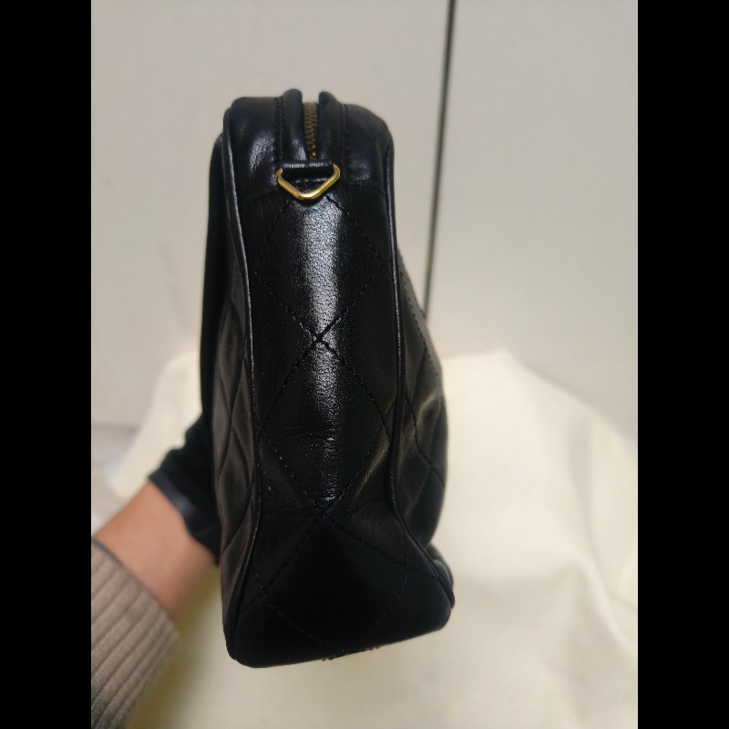 ㊣✨CHANEL✨香奈兒 黑色 老香 小香 Vintage 菱格紋 相機包 手拿包 肩背包 斜背包/二手包/二手精品🌳二手樹屋🌳-2